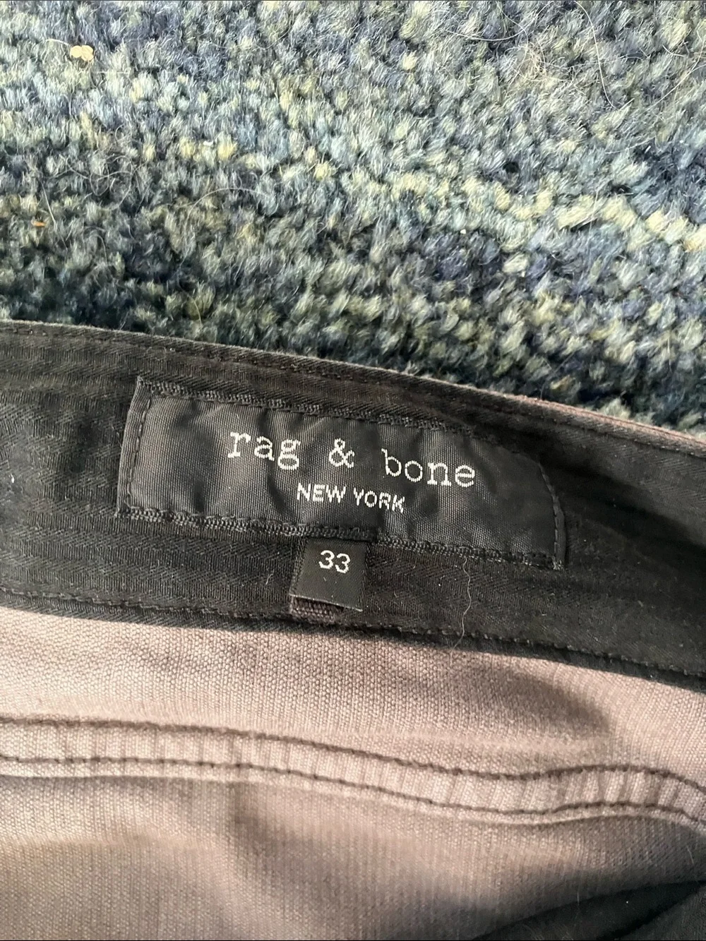 rag & bone men's corduroy pants in brownish gray